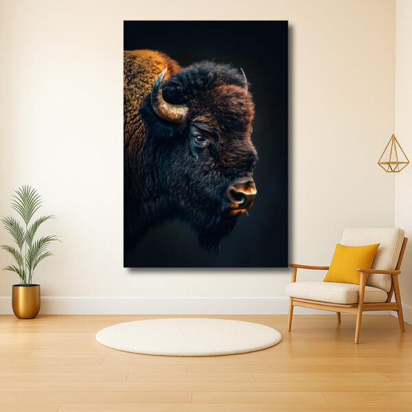 Majestueuze Bison in het Licht