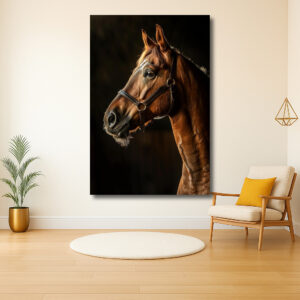 Portret van een majestueus paard