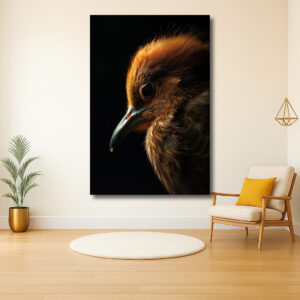 Intrigerend portret van een vogel