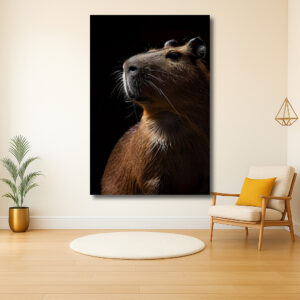 Majestueuze expressie van een capibara