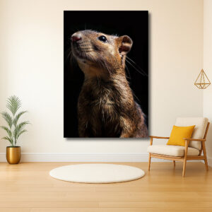 Portret van een knaagdier in het licht