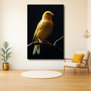Gouden Vogel in Donker Licht