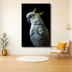 Elegant portret van een witte kaketoe