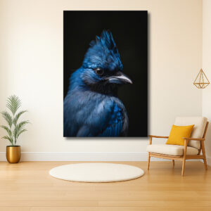 In Detail: Elegante Blauwe Vogel