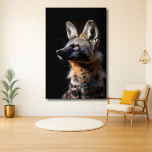 Majestueuze blik van een hyena