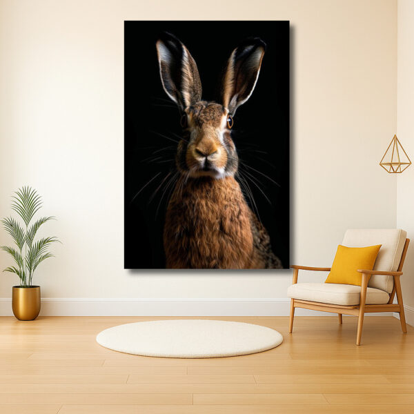 Portret van een bewonderenswaardige haas