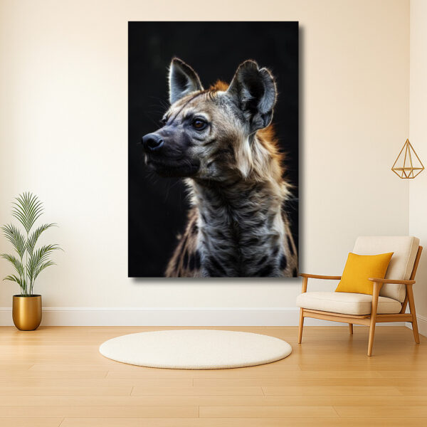 Majestueuze blik van een hyena