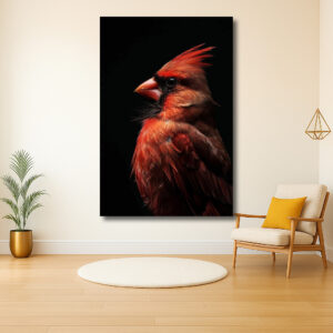 Felle Roodborst in Beeld
