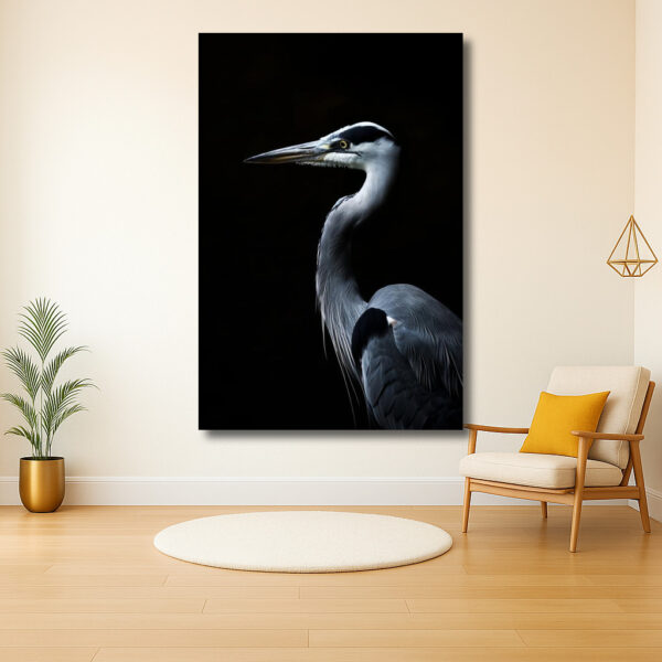 Majestueuze verschijning van een reiger