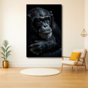 Serene aanwezigheid van een chimpansee