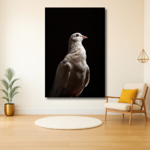 Edele Witte Vogel in het Licht