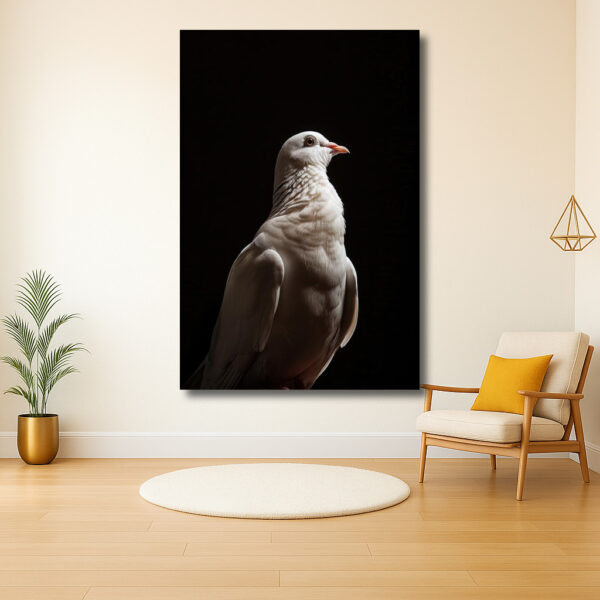 Edele Witte Vogel in het Licht