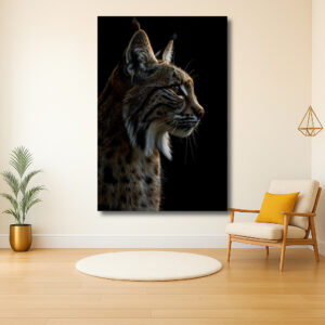 Majestueuze blik van een lynx