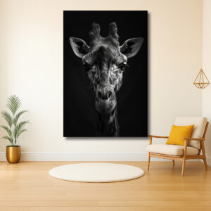 Majestueuze Zwart-witte Giraffe