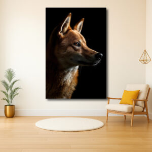 Profil van een majestueuze hond