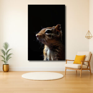 Portret van een eekhoorn in schaduw