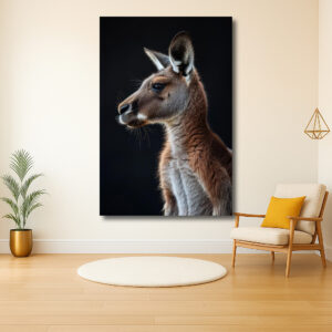 Stijlvolle Kangaroo in Zijaanzicht