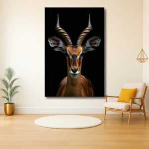 Majestueuze Antilope op Zwart