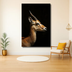 Gracieus profiel van een gazelle