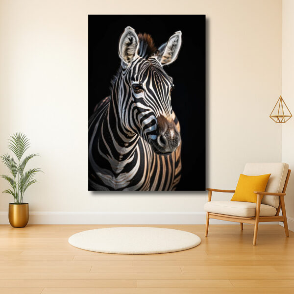 Elegante Zebra in Scherp Contrast