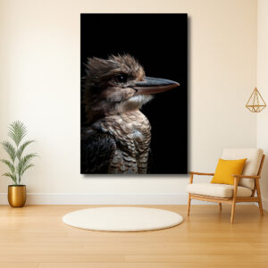 Majestueuze vogel in profiel