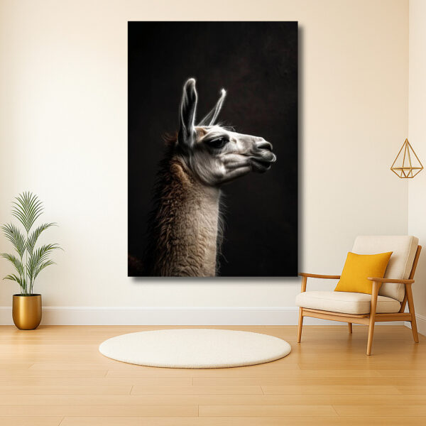 Majestueuze Lama in Profil