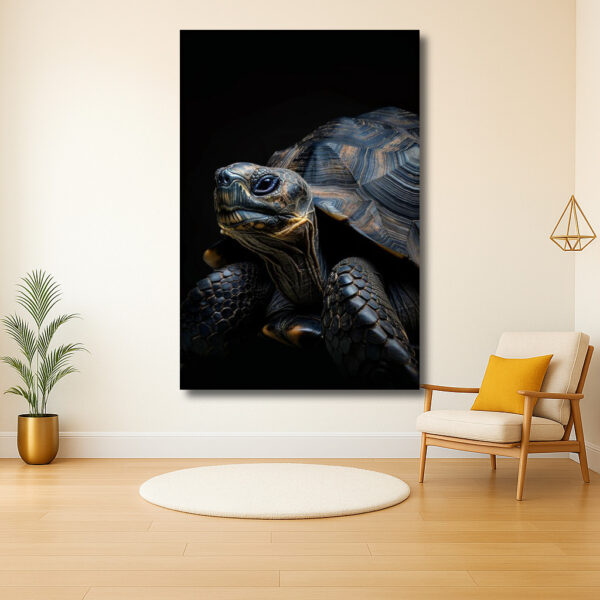 Intrigerende blik van een schildpad