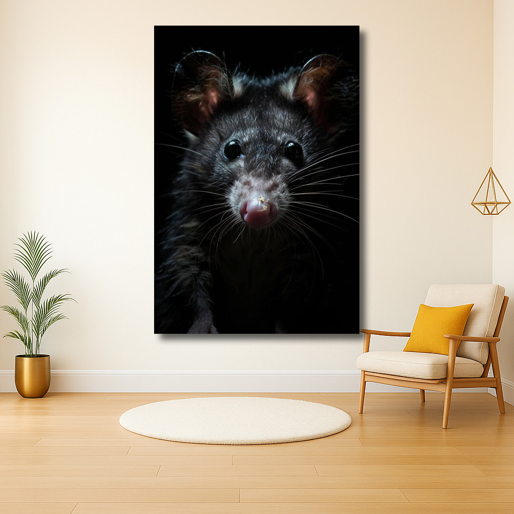 Intrigerend portret van een knaagdier