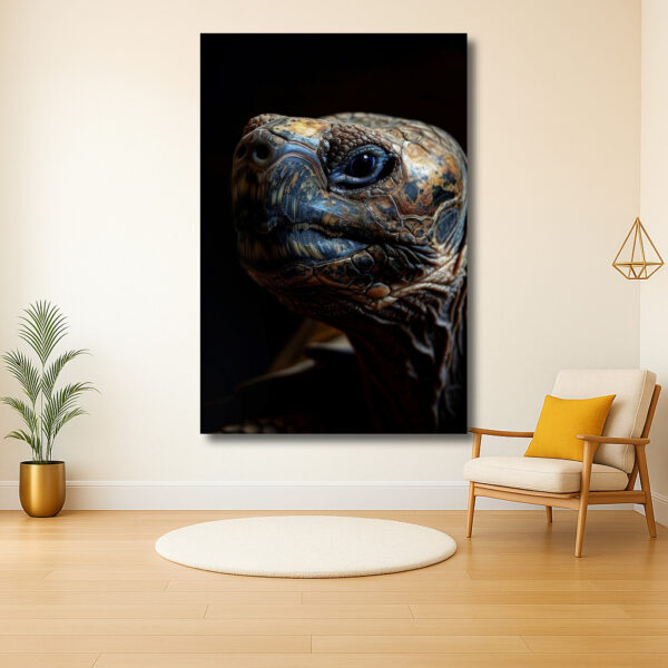 Gedetailleerde Portret van een Landschildpad