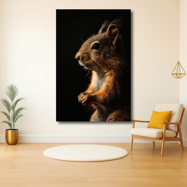 Portret van een nieuwsgierige eekhoorn