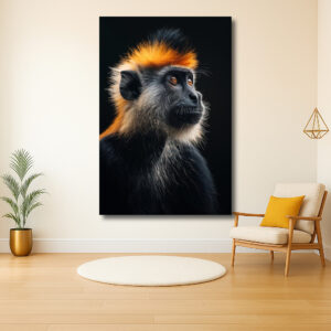 Portret van een kleurrijke aap
