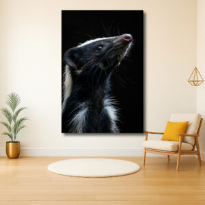 Portret van een fier stinkdier