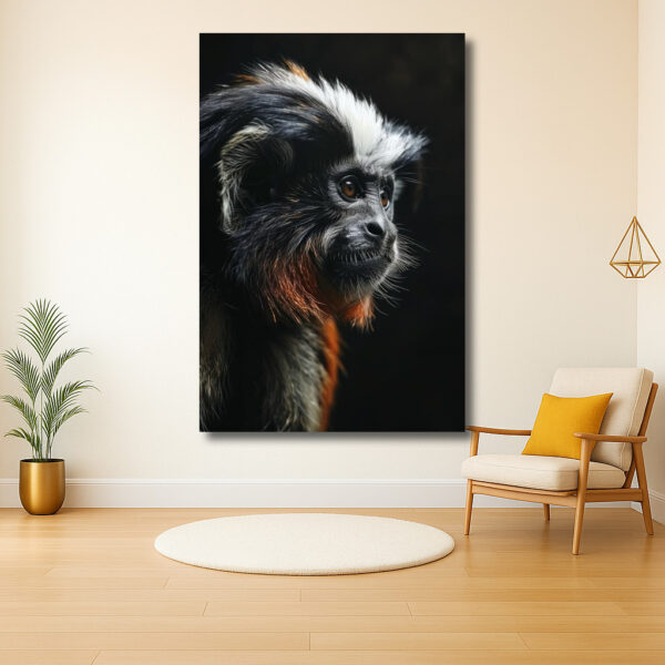 Intrigerend portret van een penseelaap