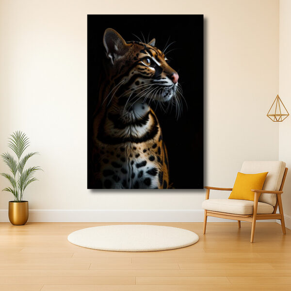 Majestueuze Feline in het Donker