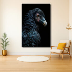 Majestueuze Blik van de Zwarte Vogel
