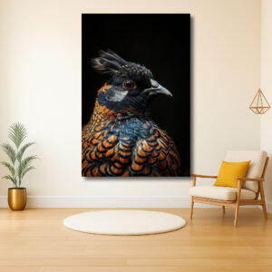 Majestueuze pracht van een kleurrijke vogel