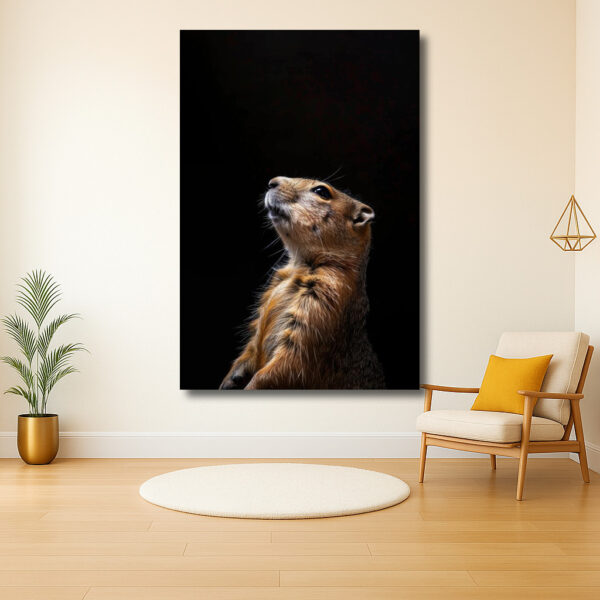 Portret van een nieuwsgierige eekhoorn