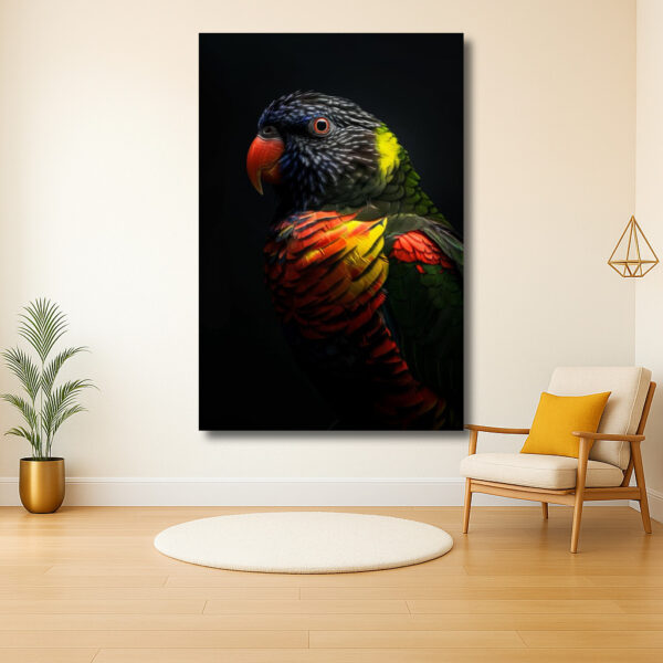 Vogel in levendige kleuren