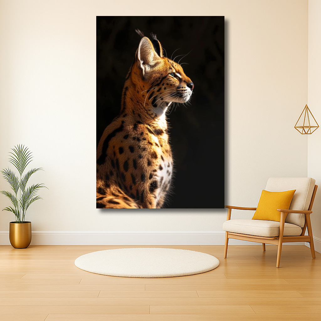 Een majestueuze lynx in het ochtendlicht