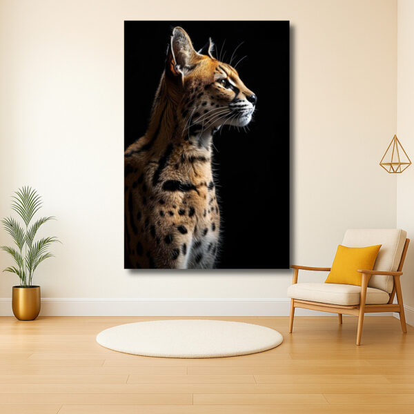 Majestueuze Serval in Profiel