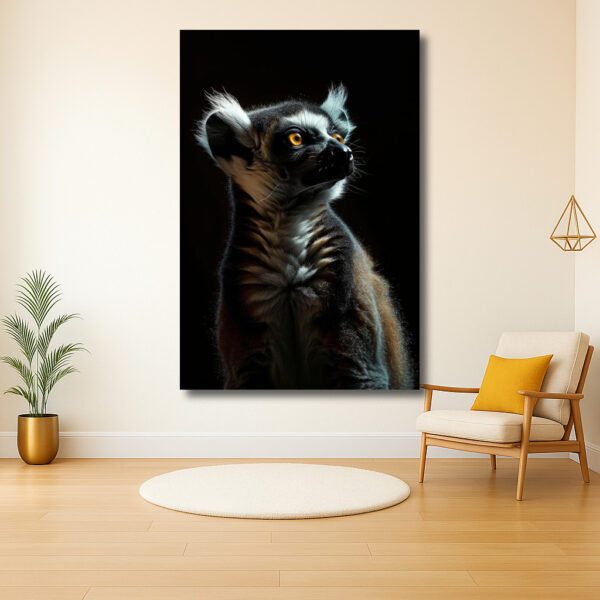 Portret van een Lemuur in Schaduwspel