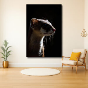 Sluwe Wezel in Schaduwportret
