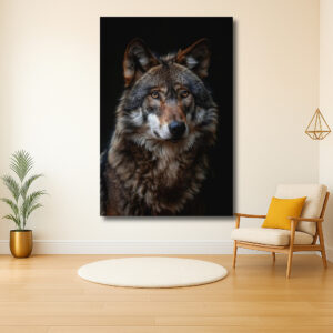Majestueuze wolf in focus