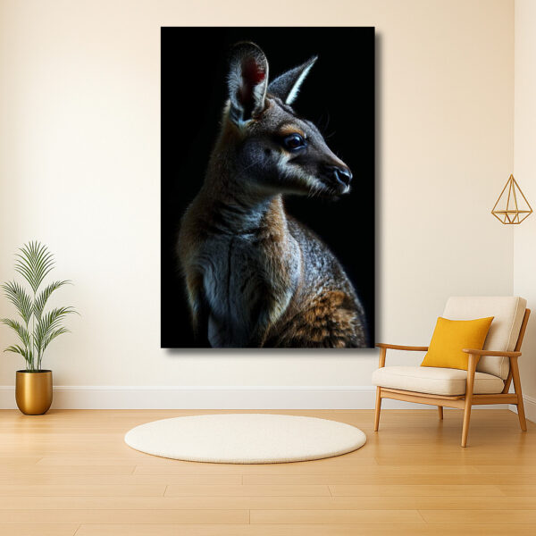 Verlichte Wallaby in het Donker