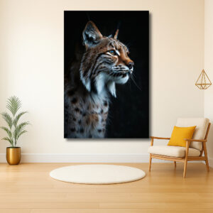Majestueuze Lynx in het Avondlicht