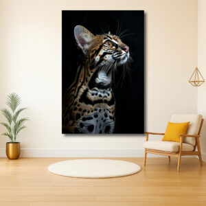 Majestueuze Ocelot in Profil