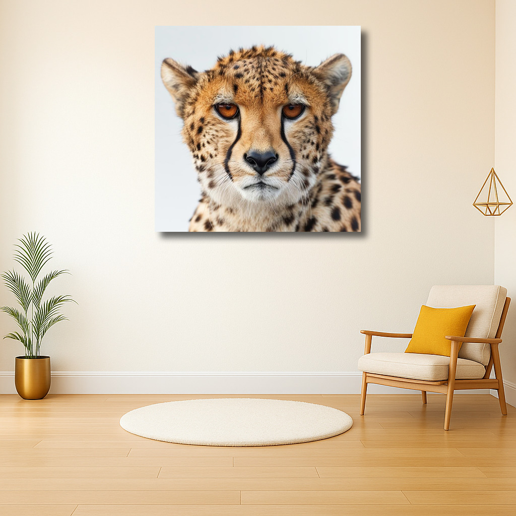 Majestueuze toets van de jachtluipaard