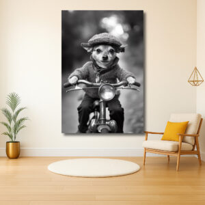 Stijlvolle Chihuahua op de Fiets
