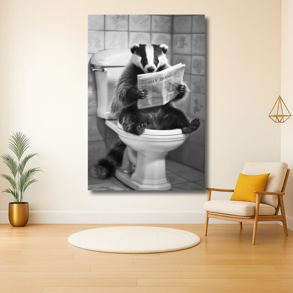 Das op toilet met krant