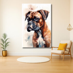 Expressieve portret van een bruine hond